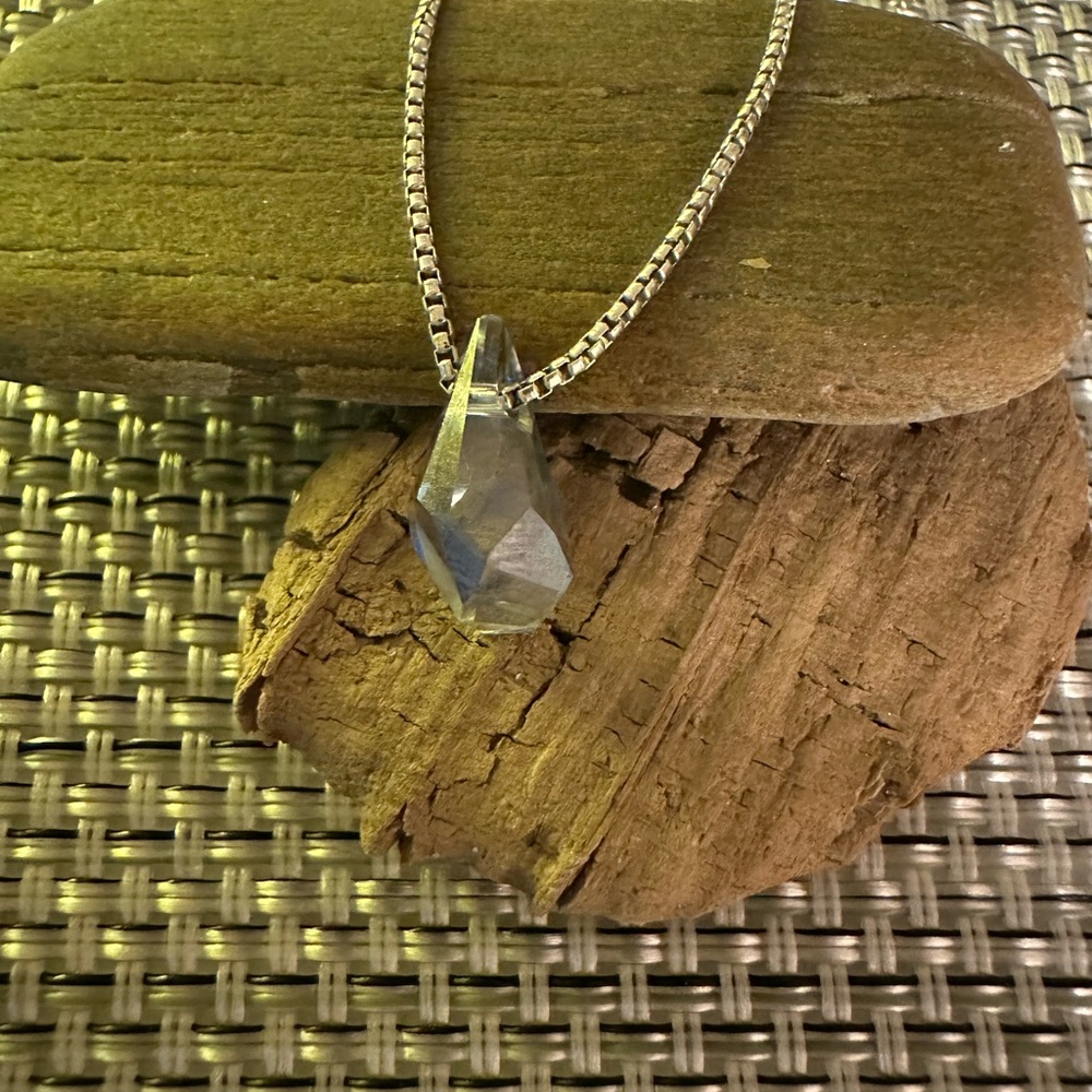 Silver Crystal Alex and Ani Necklace